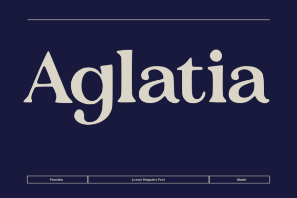 AGLATIA: A Luxury Serif Typeface for Web Designers