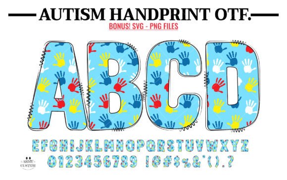 Autism Handprint Font: A Creative Boost for Your Brand