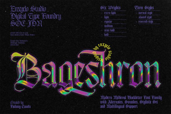 Bageshron Font: A Premium Typeface for Your Brand’s Medieval Touch