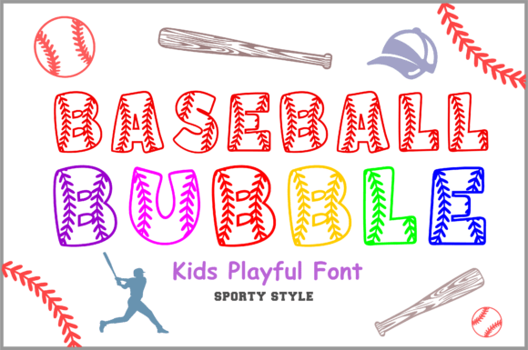 Baseball Bubble: A Playful Font for Sporty Kids Branding