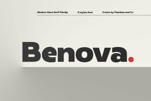 Benova Font: A Modern Typeface for a Professional Brand