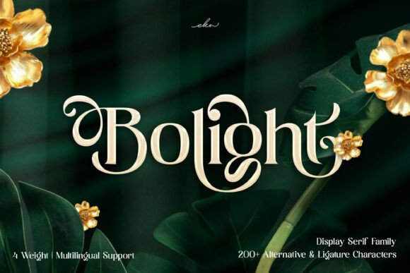 Bolight: A Modern Serif Typeface for Craft and Commerce