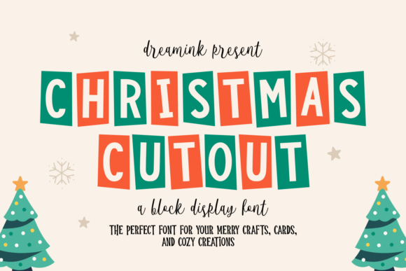Christmas Cutout Font: A Festive Typeface for Business Design