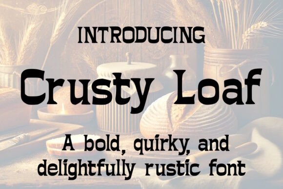 Crusty Loaf Font: A Rustic Typeface for Editorial Design