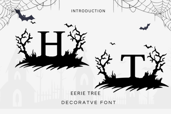 Eerie Tree Font: A Spooky Serif for Craft and Commercial Projects