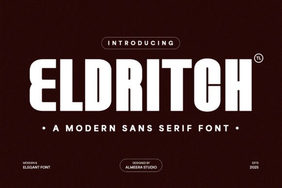 Eldritch Font: A Modern Typeface for Polished Branding