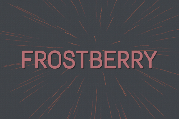 Frostberry: A Modern Typeface for Branding Projects