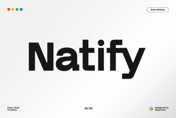 Gc Natify: A Bold Modern Sans for Editorial Excellence