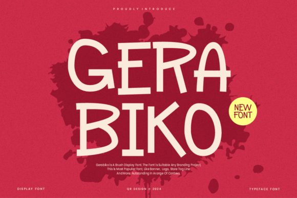Gerabiko: A Bold Typeface for Creative Makers