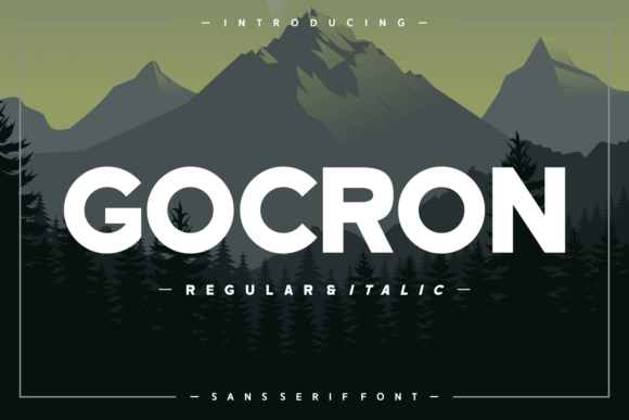 Gocron: A Versatile Sans Serif for Modern Branding
