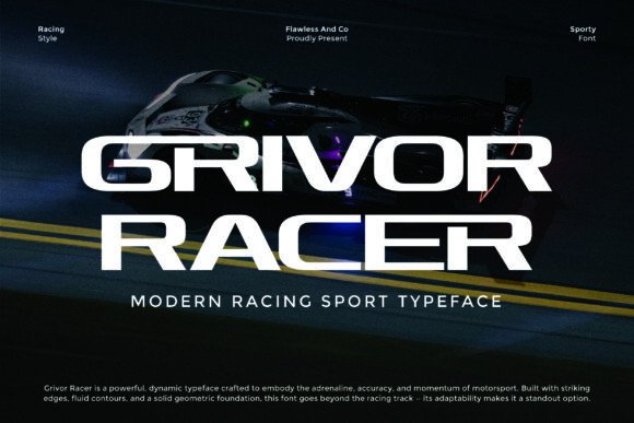 Grivor Racer Font: Power and Precision for Your Brand