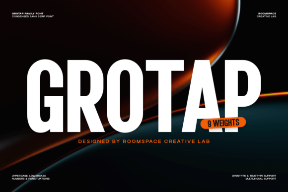 Grotap: A Bold Sans Serif Font for Powerful Editorial Design
