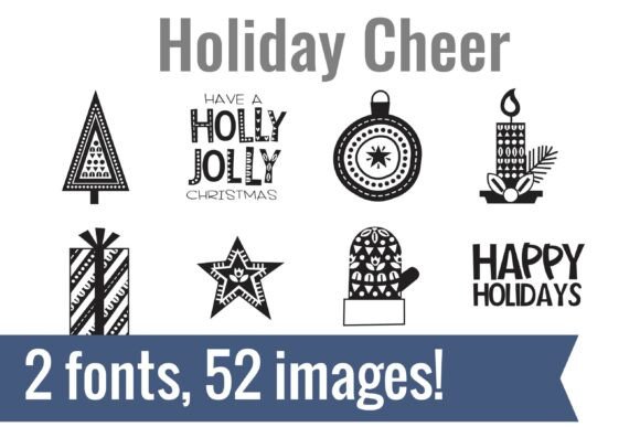 Holiday Cheer Dingbats: A Festive Typeface for Your Brand