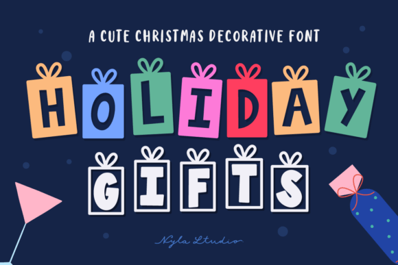 Holiday Gifts Font: A Festive Typeface for Editorial Design