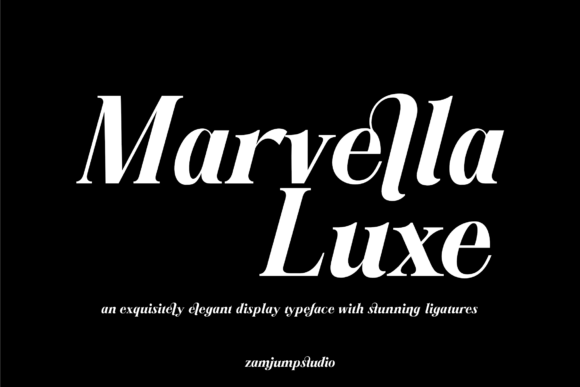 Marvella Luxe: A Modern Serif Typeface for Digital Sophistication