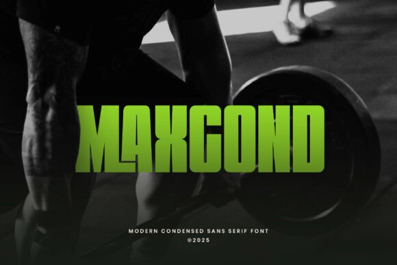Maxcond: A Bold, Modern Typeface for Impactful Branding