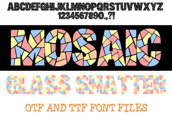 Mosaic Glass Shatter Font: A Bold Typeface for Business Creativity
