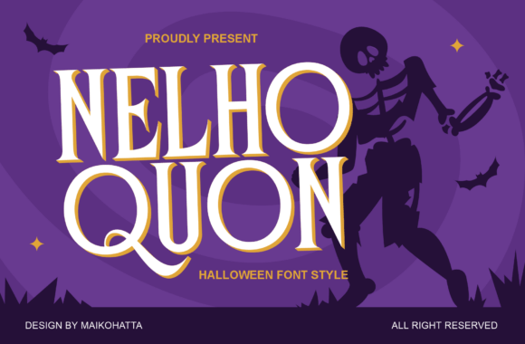 Nelho Quon: A Stylish Serif Font for Halloween Campaigns