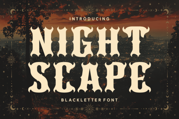Night Scape Font: A Gothic Elegance for Editorial Design