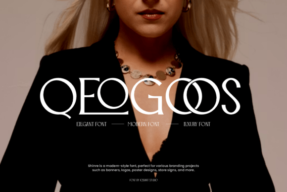 Qeogoos Font: A Serif Typeface for Editorial Elegance