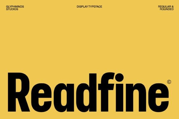 Readfine: A Bold, Modern Typeface for Craft Creators