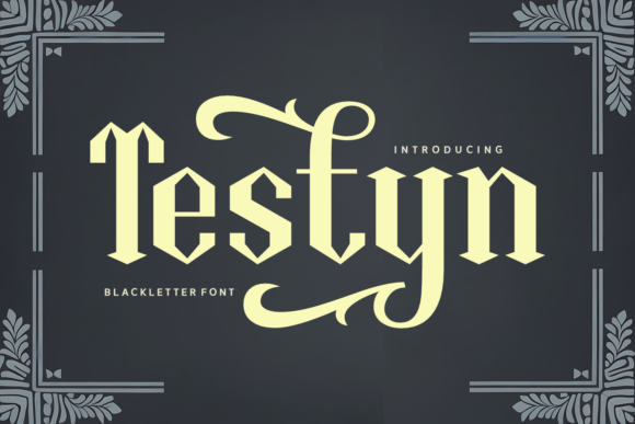 Testyn Font: A Blackletter Typeface for Modern Web Design
