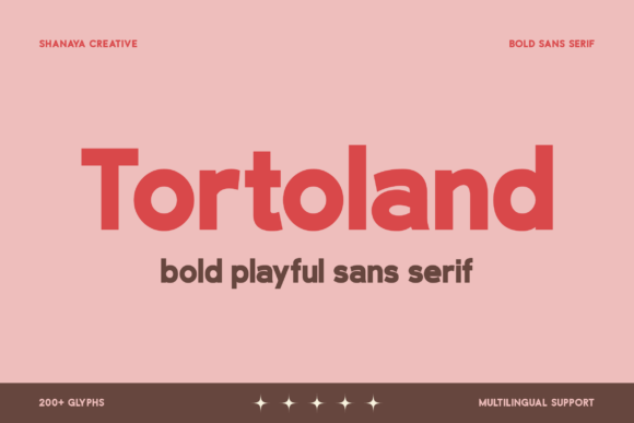 Tortoland: A Bold Sans Serif Typeface for Digital Design