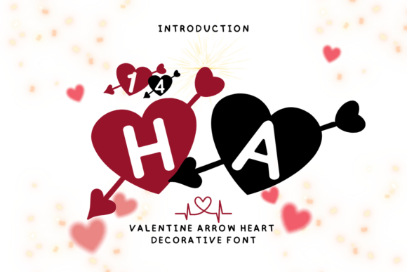 Valentine Arrow Heart: A Display Font for Romantic Web Typography